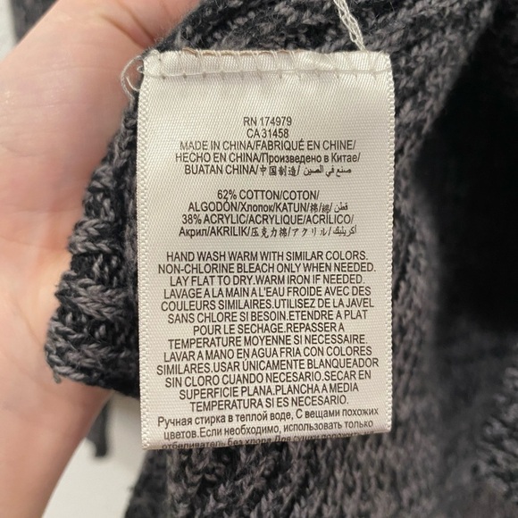 BCBG Generation Y2K 90s Grey Sweater Cutout Tunic sz M - Picture 4 of 6